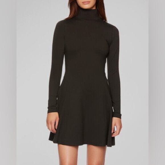 Susana Monaco Fit and Flare Mock Neck Dress - Picture 1 of 7